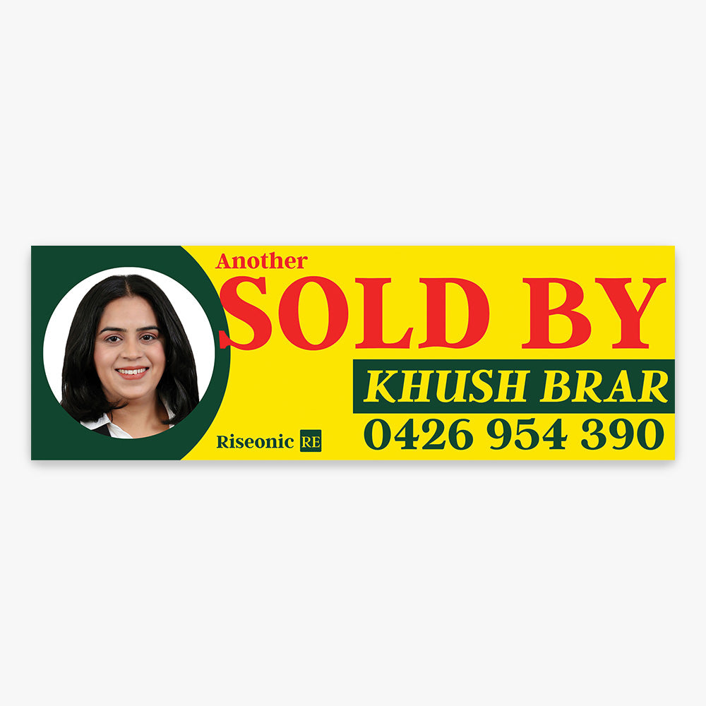 Sold by Sticker (Rectangle) - Riseonic RE