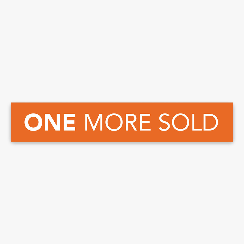 Sold Sticker - One More Sold (Rectangle) - One Agency