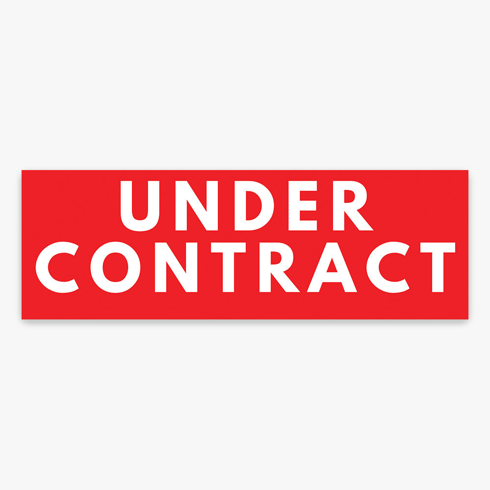 Generic Under Contract Sticker (Rectangle)