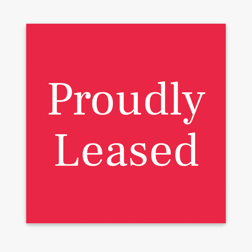 Proudly Leased Sticker (Square) - R&W