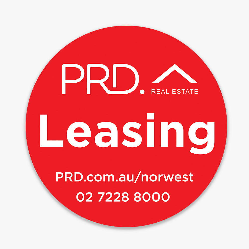 Leasing Sticker with info (Round) - PRD