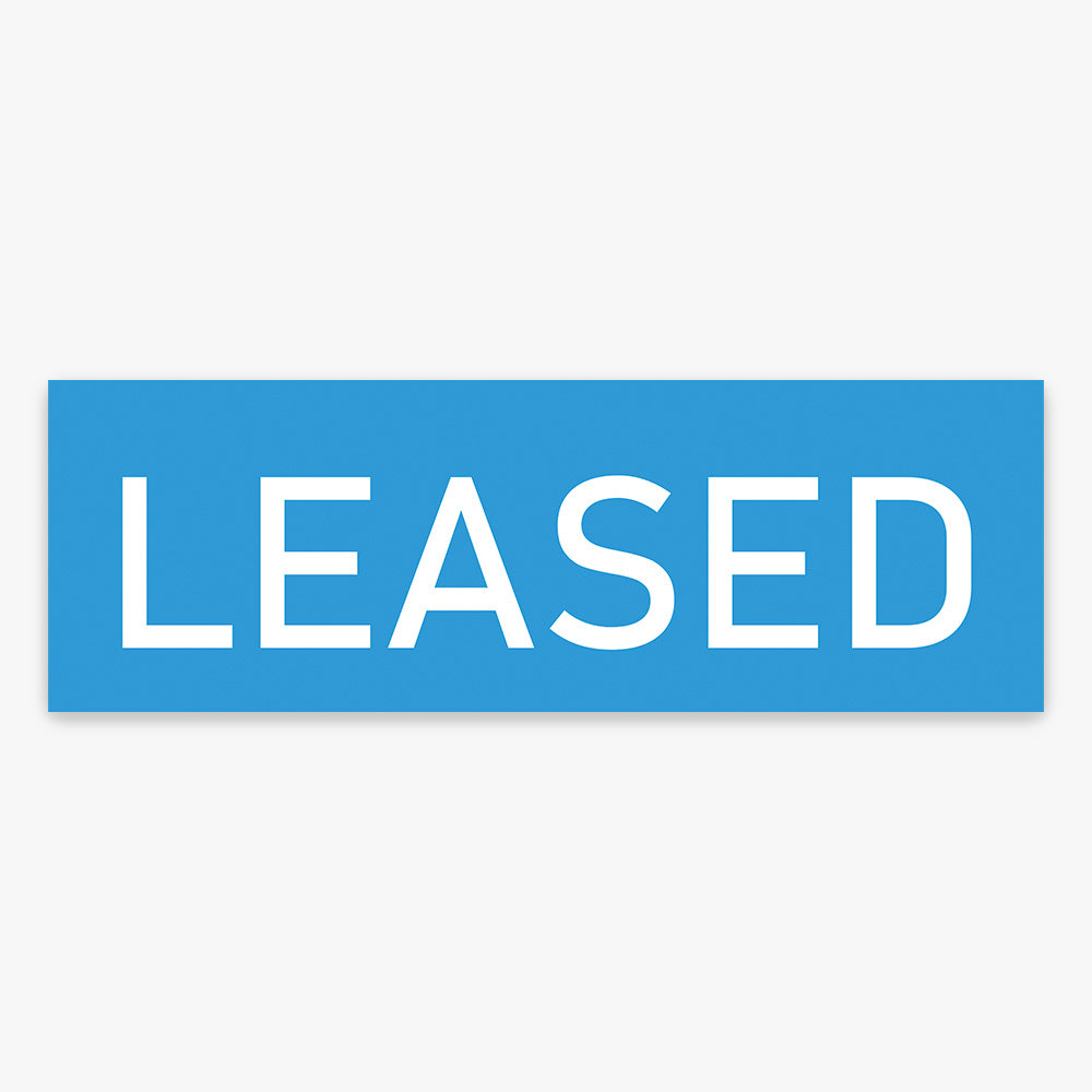 Leased Sticker (Rectangle) - Harcourts