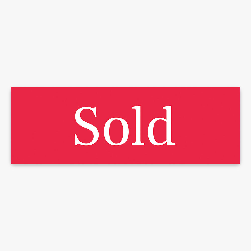 Sold Sticker (Rectangle) - R&W