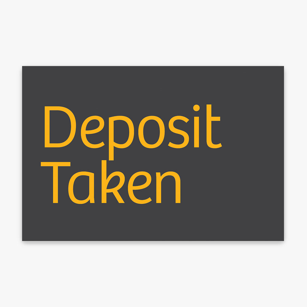 Deposit Taken Sticker (Rectangle) - Raine & Horne