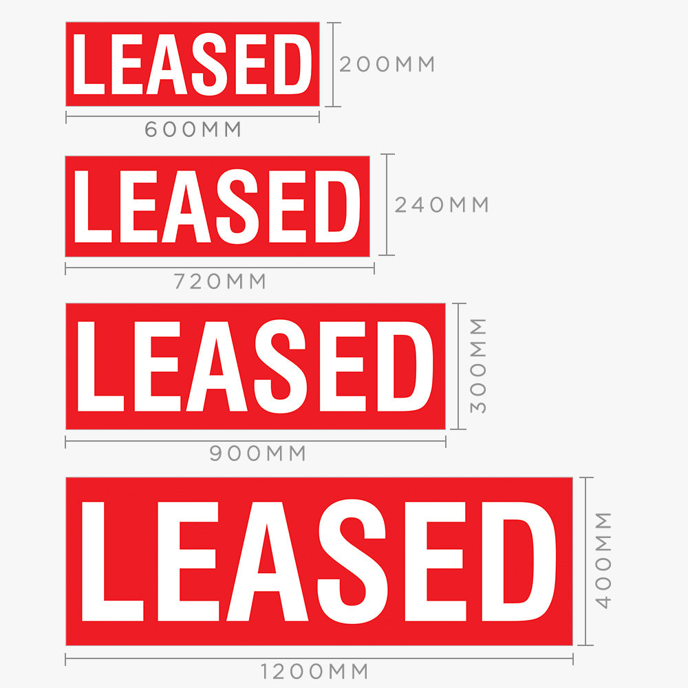 Generic Leased Sticker (Rectangle) Multi Colour - Swiss721