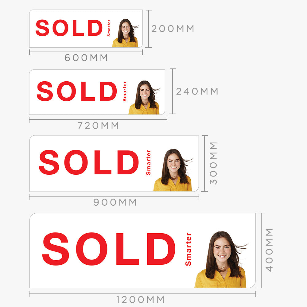 Sold Sticker With Agent Photo (Rectangle) - PRD