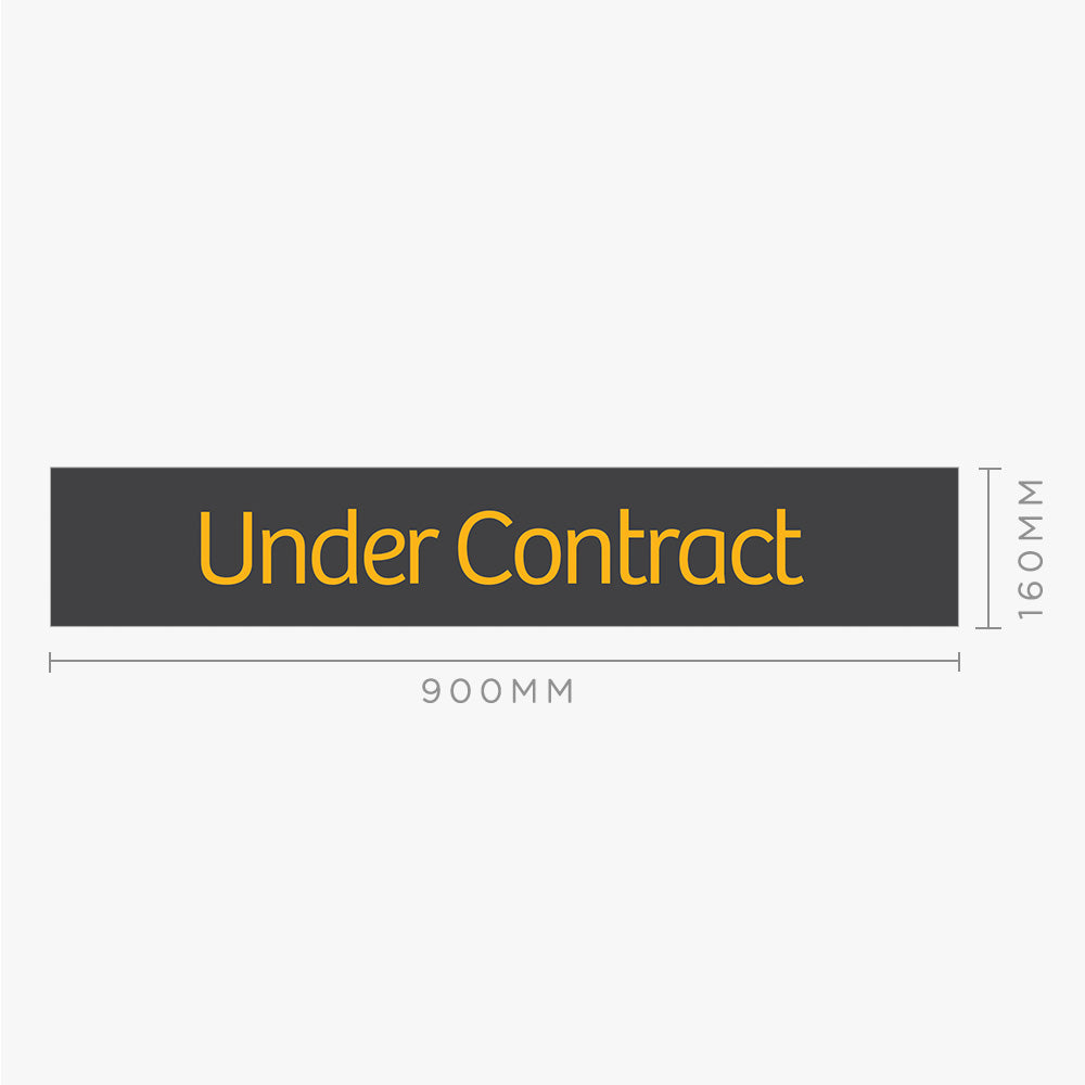 Under Contract Sticker (Rectangle) - Raine & Horne - Slim