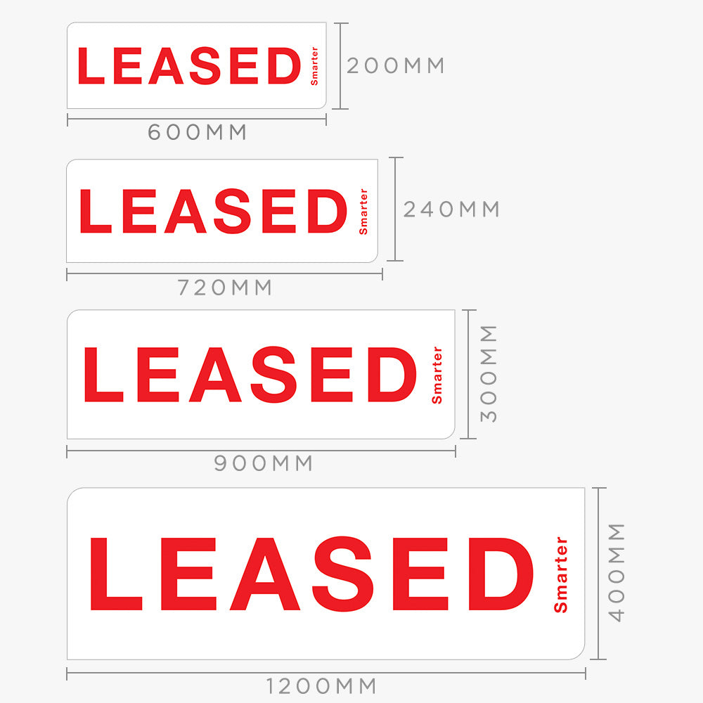 Leased Sticker (Rectangle) - PRD