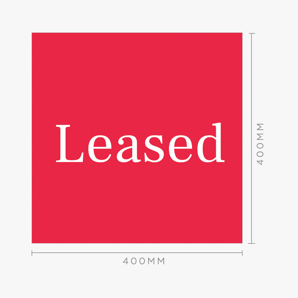 Leased Sticker (Square) - R&W
