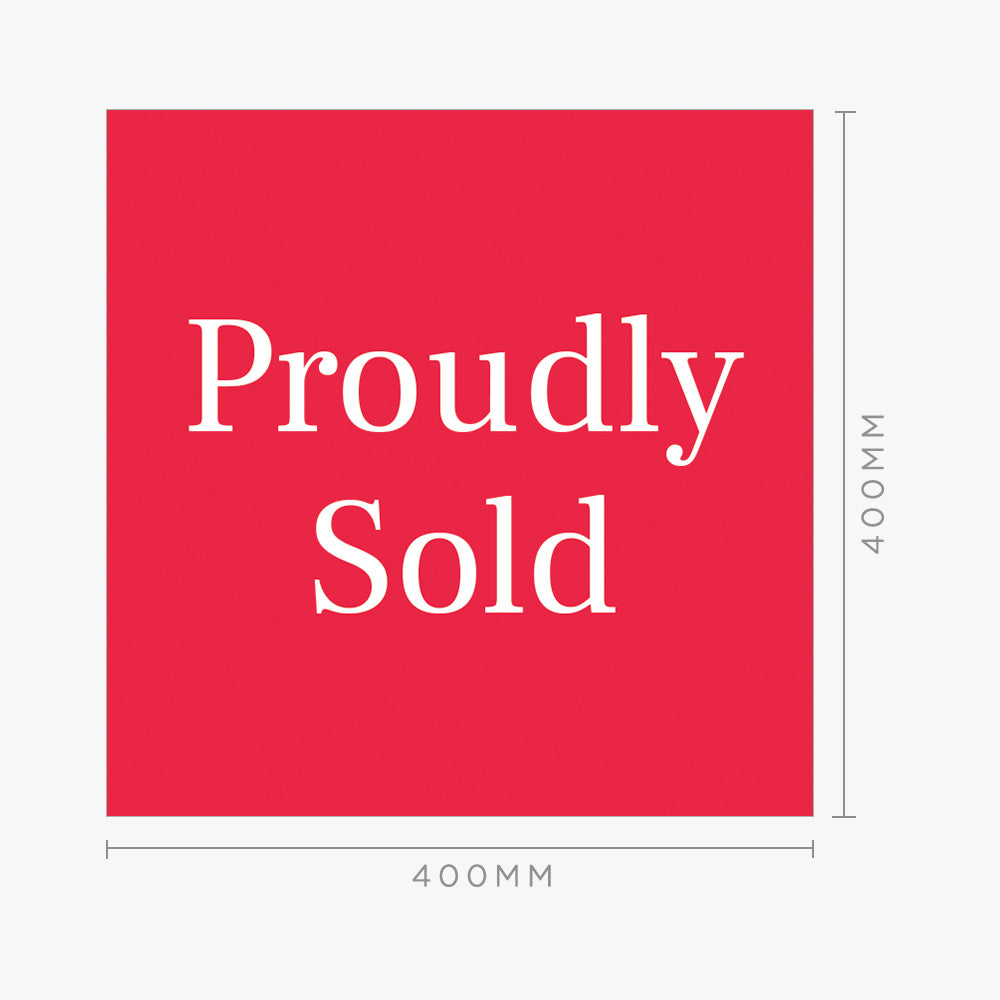 Proudly Sold Sticker (Square) - R&W