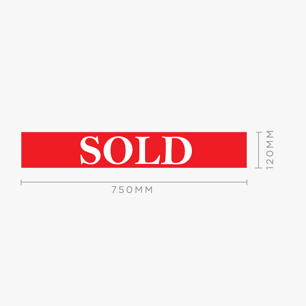 Sold Stickers - First National (Rectangle) - Slim