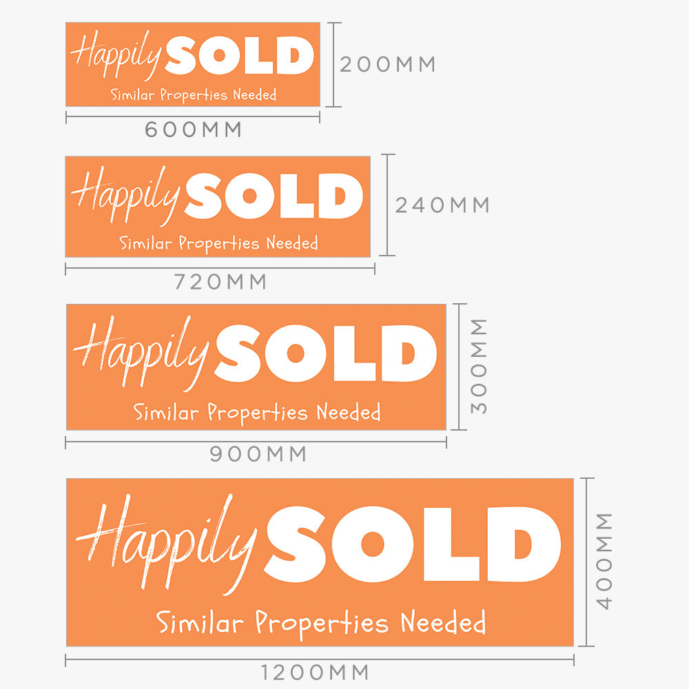 Happily Sold Sticker (Rectangle)