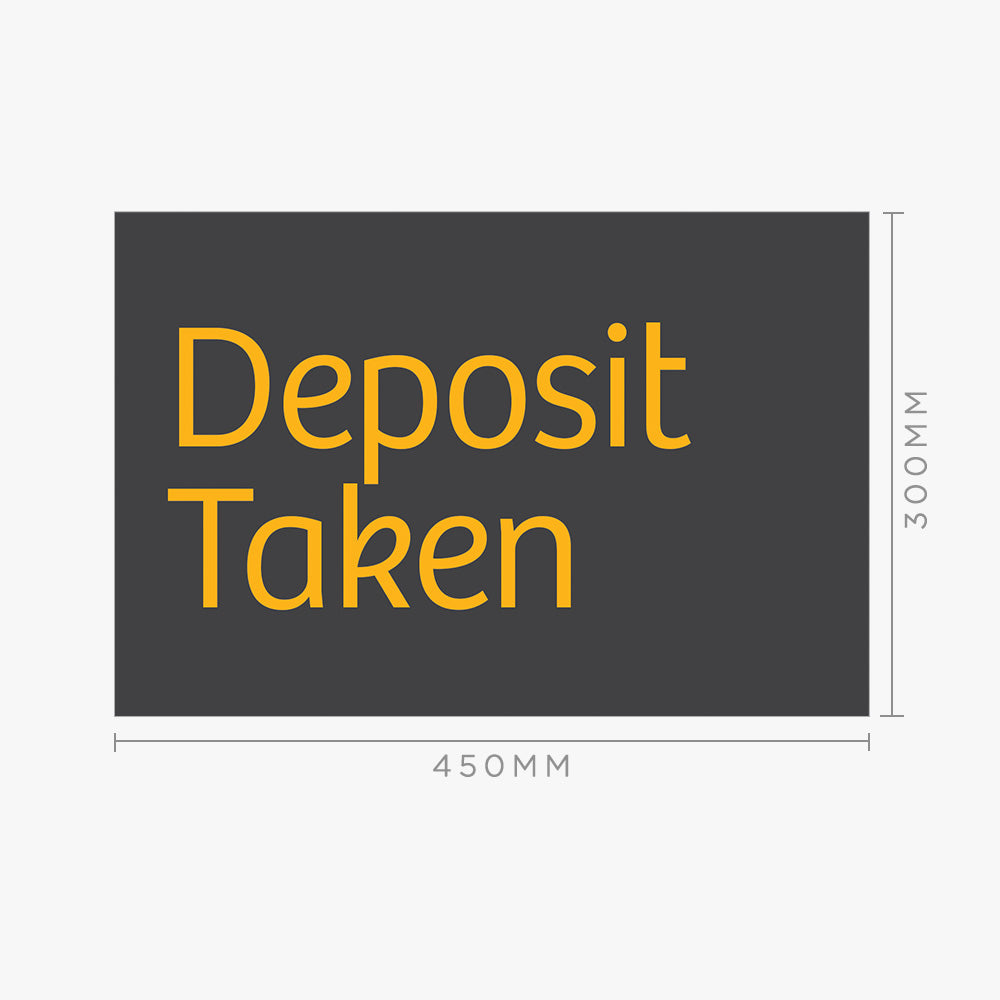 Deposit Taken Sticker (Rectangle) - Raine & Horne