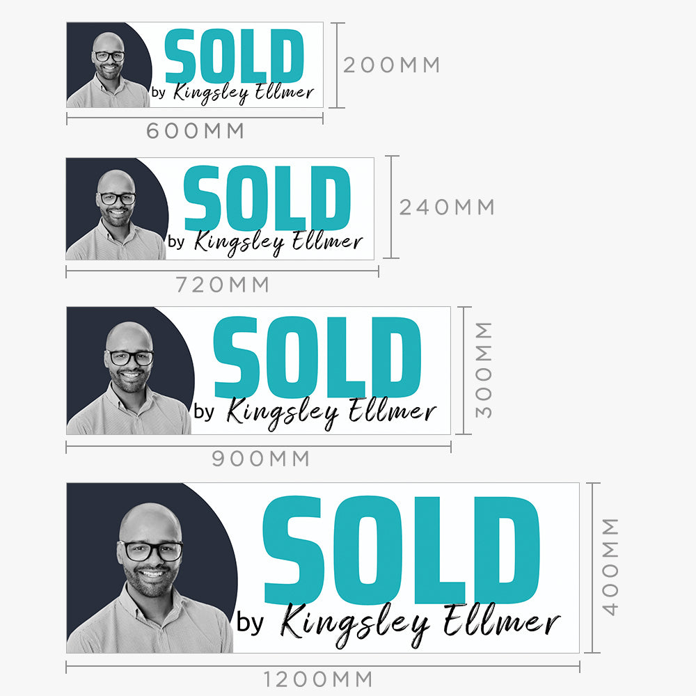 SOLD by Kingsley Ellmer Sticker (Rectangle) - Aura Property