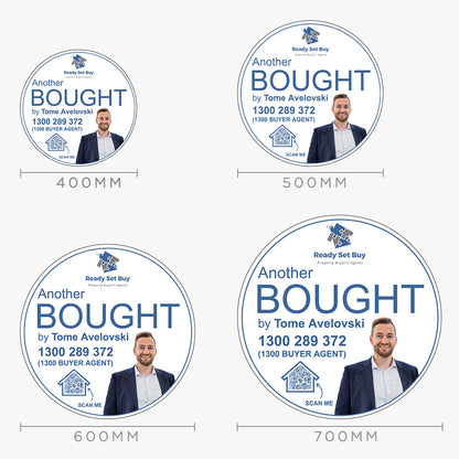 Another Bought By Sticker (Round)- Ready Set Buy – Property Buyer’s Agents: size options