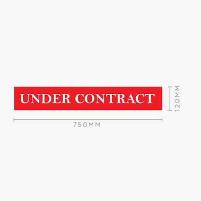 Under Contract Stickers - First National (Rectangle) - Slim: size options