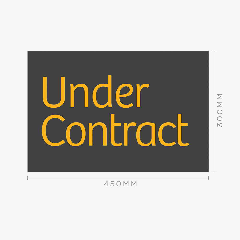 Under Contract Sticker (Rectangle) - Raine & Horne