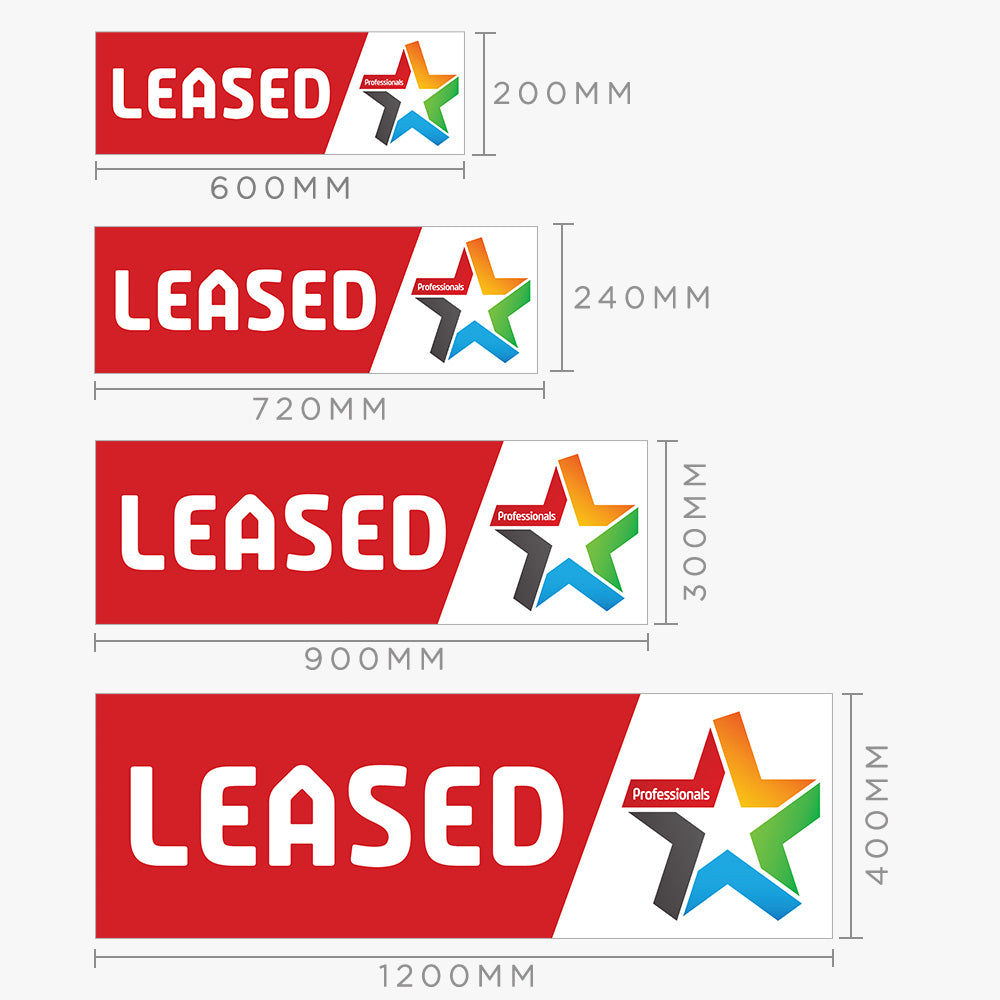 Leased Sticker with Logo (Rectangle) - Professionals
