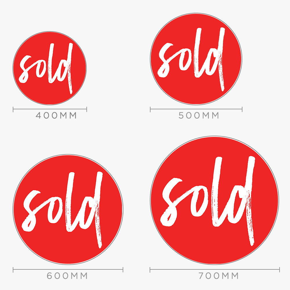 Sold Stickers - Elders Real Estate (Round) – Real Stickers