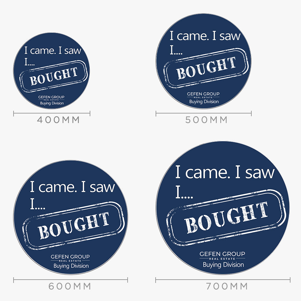 SOLD Sticker (Round) - Gefen Group Real Estate