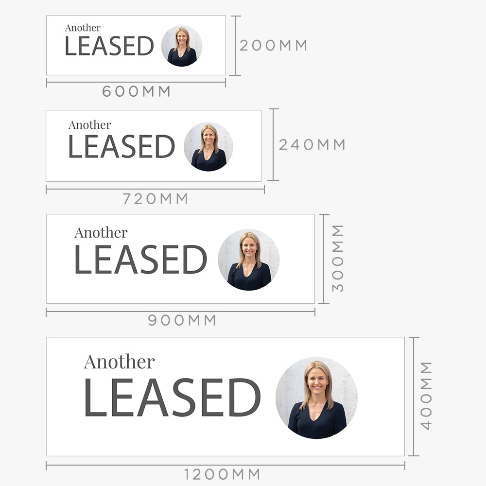 Leased Sticker With Photo (Rectangle)