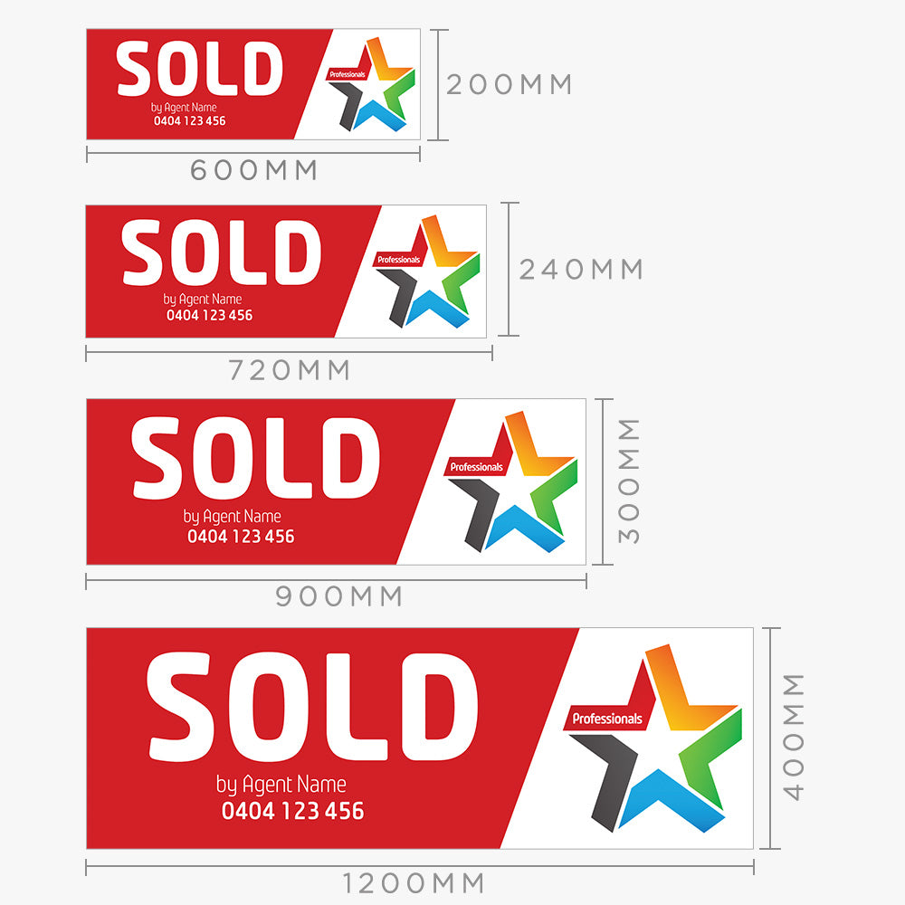 Sold by Sticker with Logo (Rectangle) - Professionals