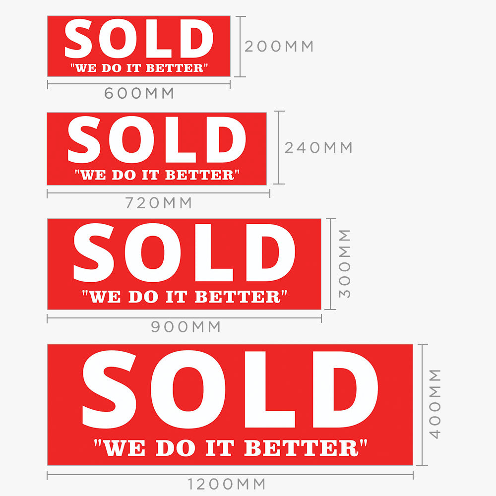 SOLD Sticker (Rectangle) - Burns and Burns