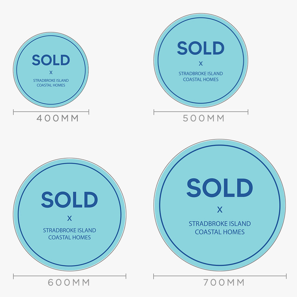 SOLD Sticker (Round)- Stradbroke Island Coastal