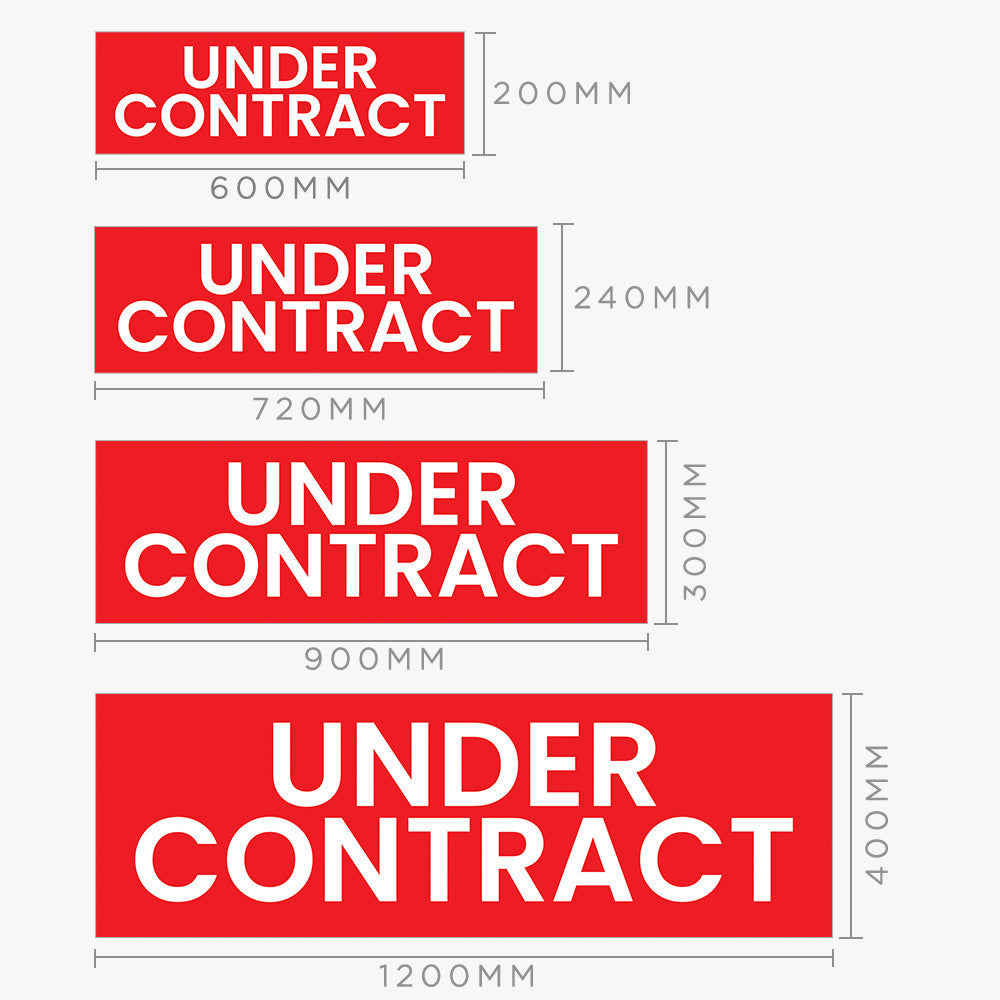 Under Contract Sticker (Rectangle) - LJ Hooker