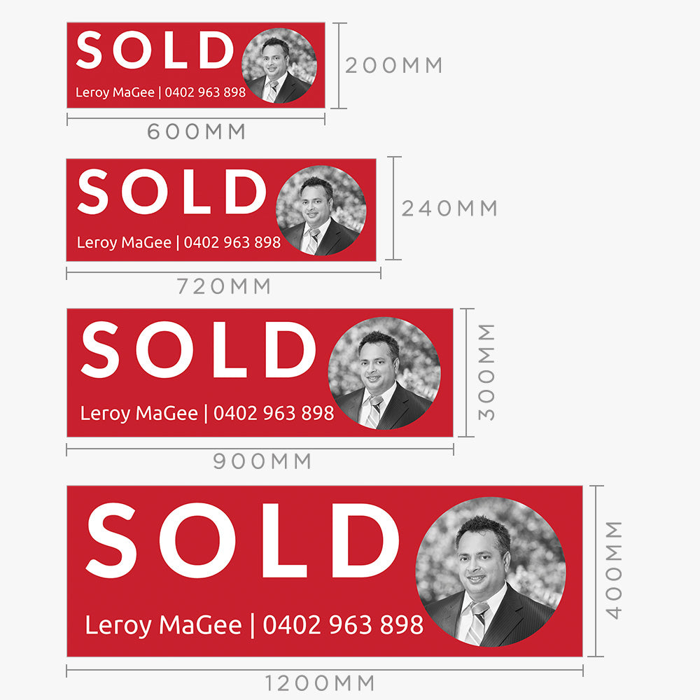 Sold Sticker (Rectangle) - Leroy Magee
