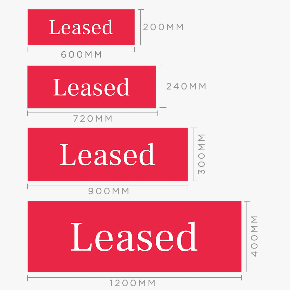 Leased Sticker (Rectangle) - R&W