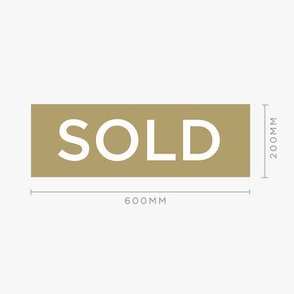Sold Stickers - Century 21 (Rectangle): size options