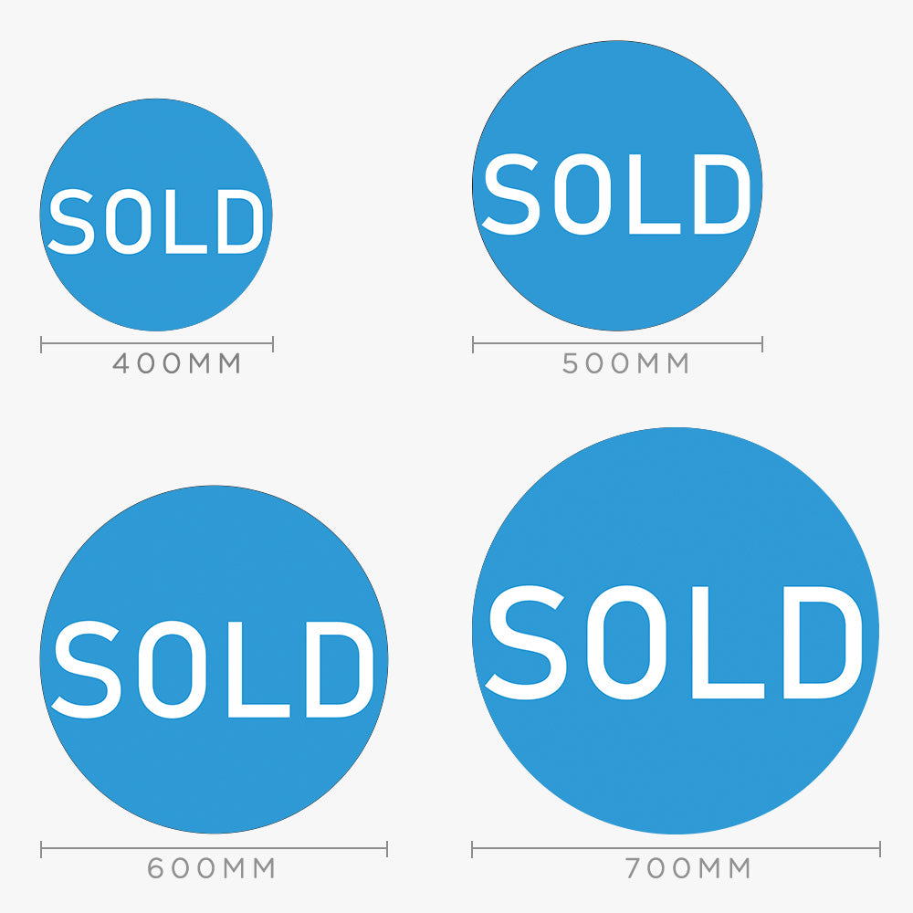 Sold Sticker (Round) - Harcourts