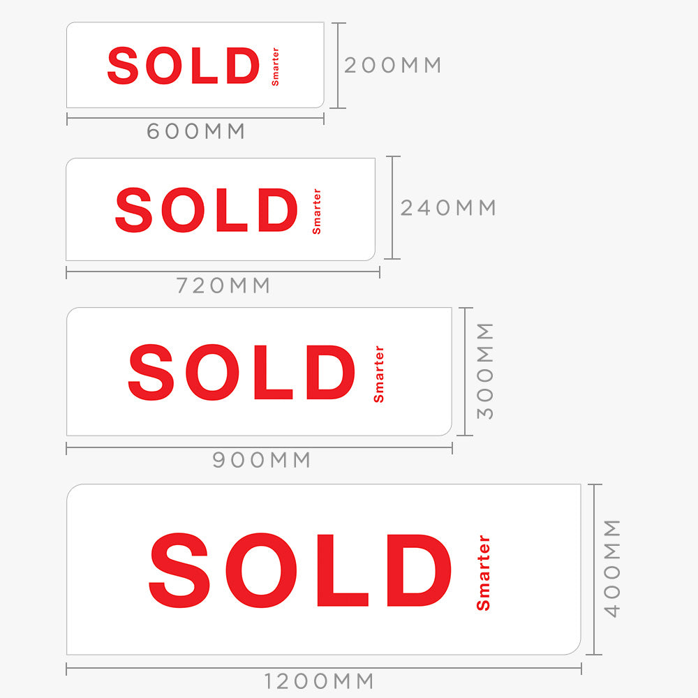 Sold Sticker (Rectangle) - PRD