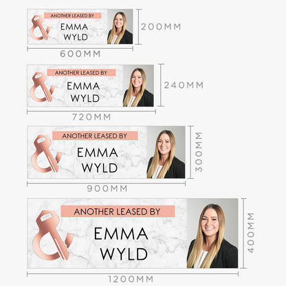 ANOTHER LEASED Sticker (Rectangle) - Leased & Sold - Emma: size options