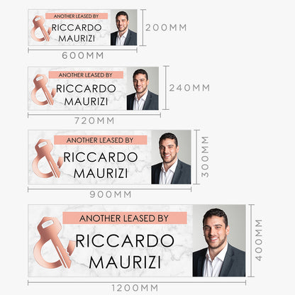 ANOTHER LEASED Sticker (Rectangle) - Leased & Sold - Riccardo: size options