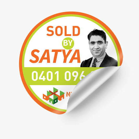 Custom Sold by Sticker - Nirvana Real Estate(Round)
