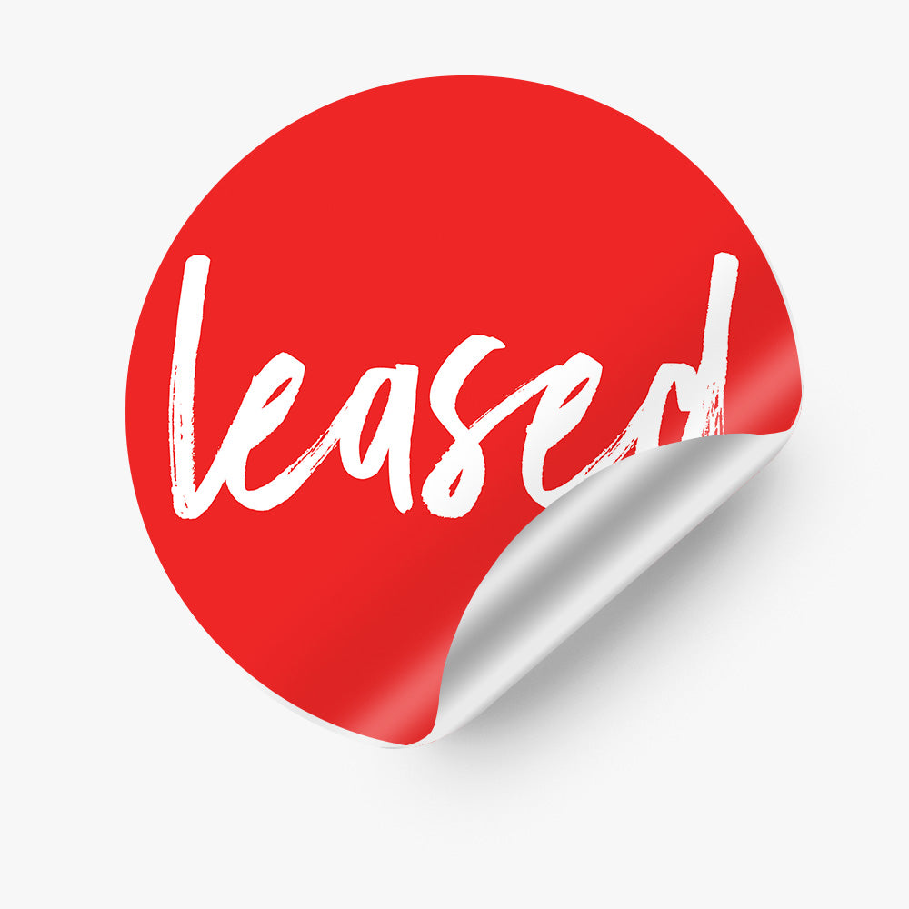 Leasing Sticker Leased Sticker - Elders Real Estate (Round) – Real Stickers