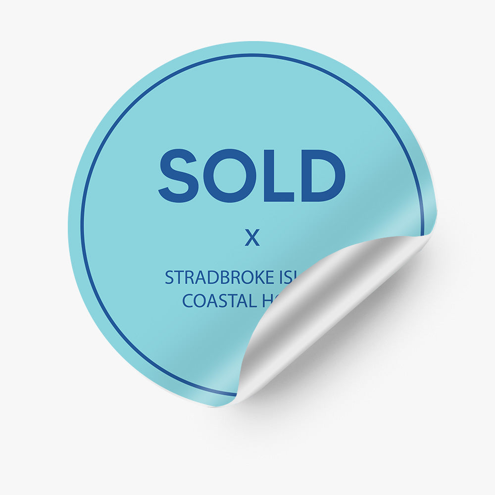 SOLD Sticker (Round)- Stradbroke Island Coastal