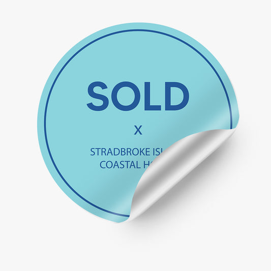 SOLD Sticker (Round)- Stradbroke Island Coastal
