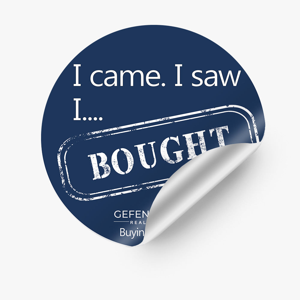 SOLD Sticker (Round) - Gefen Group Real Estate – Real Stickers