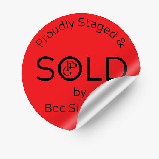 SOLD Sticker Sticker (Round)- Bec Simpson - PPG Property group