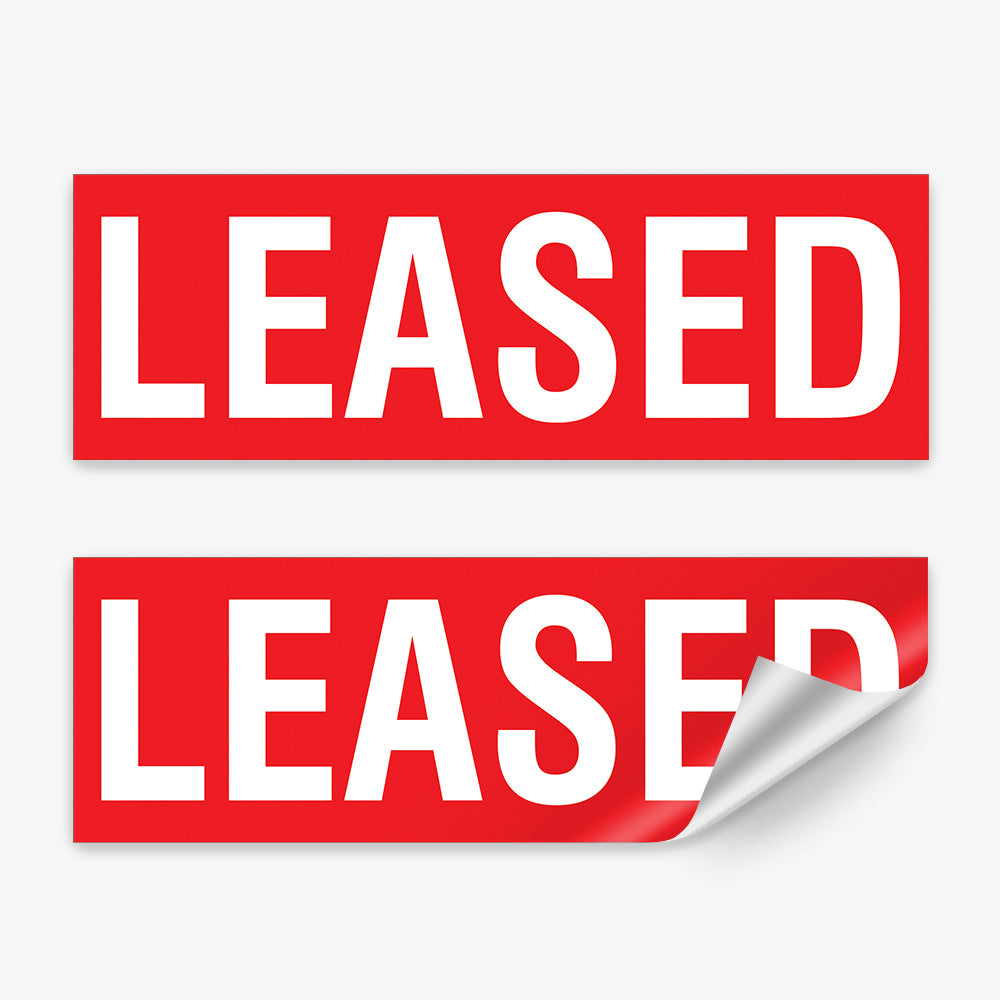 Generic Leased Sticker (Rectangle) Multi Colour - Swiss721