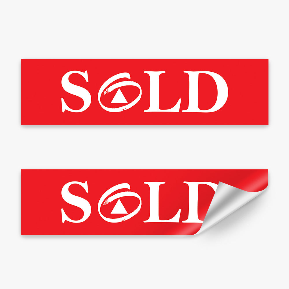 Sold Stickers - First National (Rectangle) Large