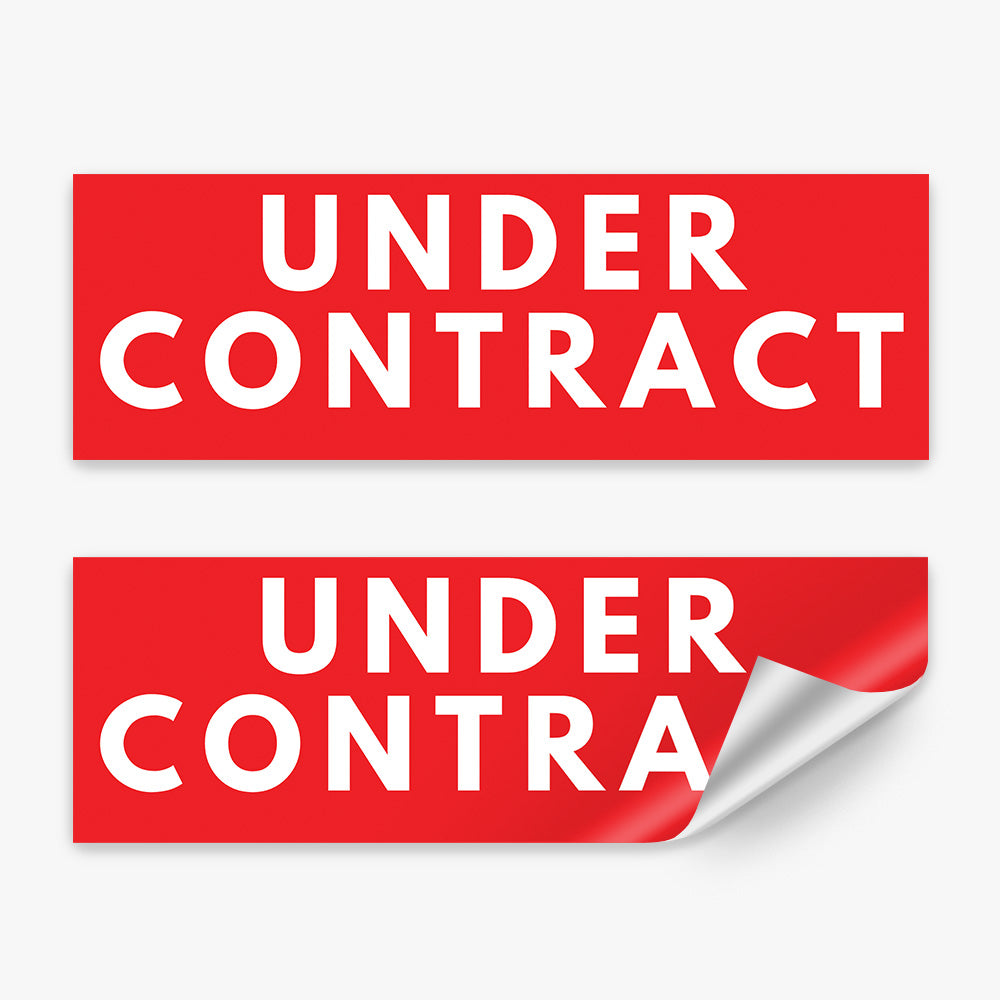 Generic Under Contract Sticker (Rectangle)