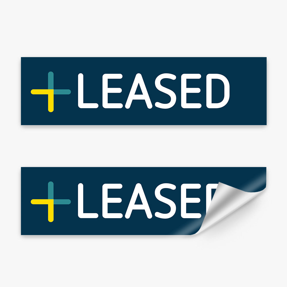 Leasing Sticker Leased Sticker (Rectangle) - Laing+Simmons – Real Stickers