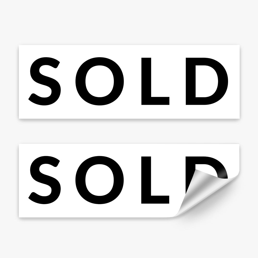 Generic Sold Sticker (Rectangle) White - Lato