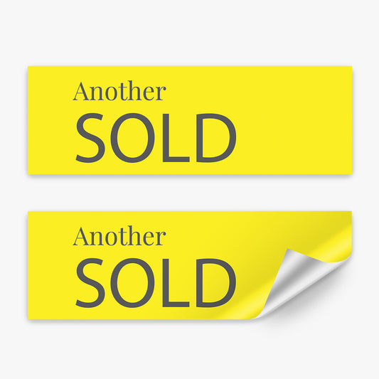 Sold Sticker With Yellow Background (Rectangle) - Ray White