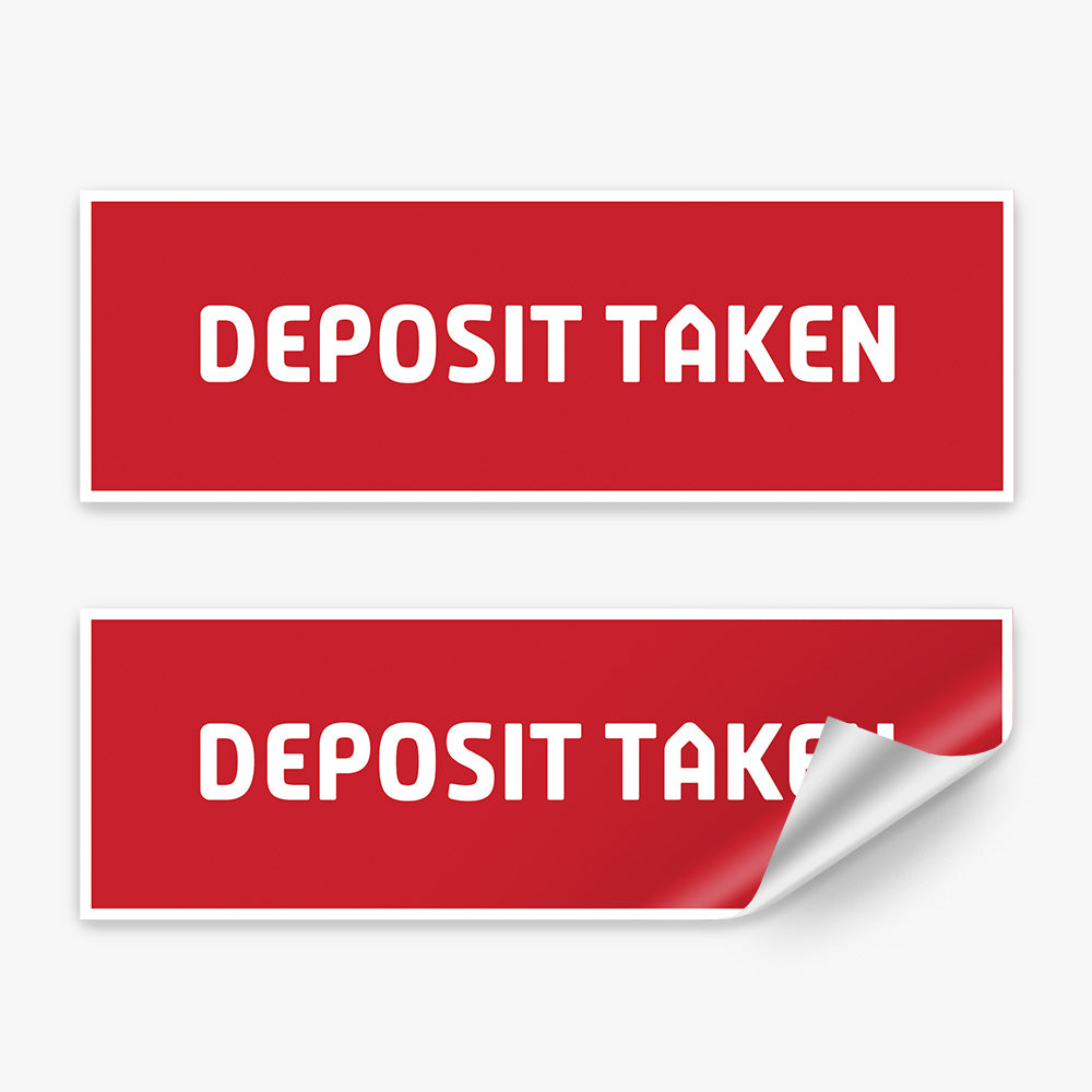 Check Deposit Sticker Deposit Taken Sticker (Rectangle) - Professionals – Real Stickers