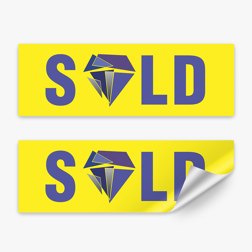 Sold Sticker (Rectangle) - Sapphire Real Estate – Real Stickers